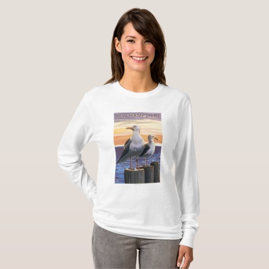 Neues HampshireSea betrügt Szene T-Shirt (Vorne ganz)
