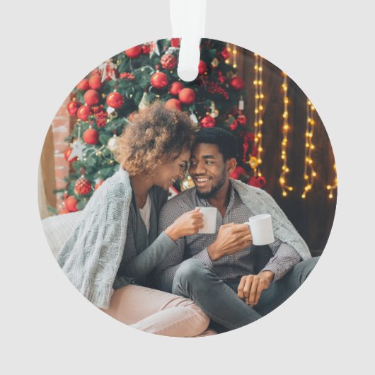 Neues Haus ein Foto Weihnachten Ornament (Rückseite)