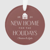 Neues Haus ein Foto Weihnachten Ornament (Vorderseite)