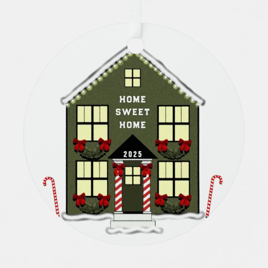 Neues Haus Ornament Aus Metall (Vorderseite)