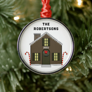 Neues Haus Ornament Aus Metall