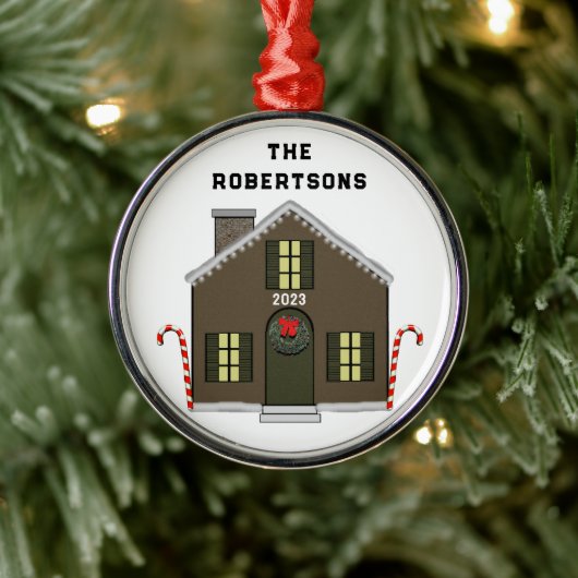 Neues Haus Ornament Aus Metall (Baum)