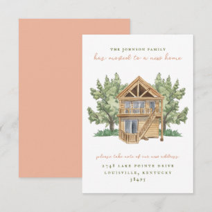 Neues Haus Umzug bekannt geben Einladung