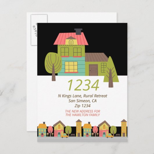 Neues Haus Wir haben die Zuhause Ankündigung (Vorne/Hinten)