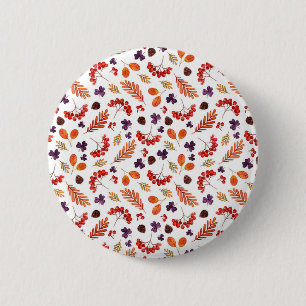 Neues Hausgeschenk Wasserfarbe Viburnum-Beeren Button