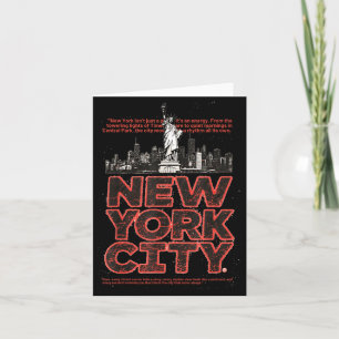 Neues Hemd New Yorker Stadt-Skyline Statue Freihei Karte
