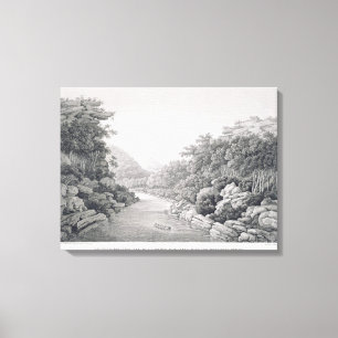 Neues Holland: Ansicht des Waragamba Flusses in Leinwanddruck