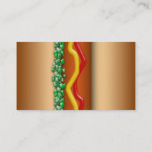 Neues Hot Dog Grafisches Restaurant Küche Visitenkarte (Rückseite)