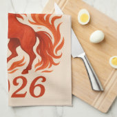 Neues Jahr 2016 Geschirrtuch (Viertel Falte)