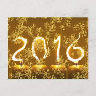 Neues Jahr 2016 - ursprüngliche Postkarte