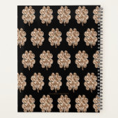 Neues Jahr 2019 Schwarz-Gold-Leaf-Clovers Planer (Rückseite)