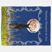 Neues Jahr 2022 Hirschjäger anpassbar Fleecedecke (Vorderseite (Horizontal))