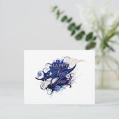 Neues Jahr 2022 Postkarte (Stehend Vorderseite)