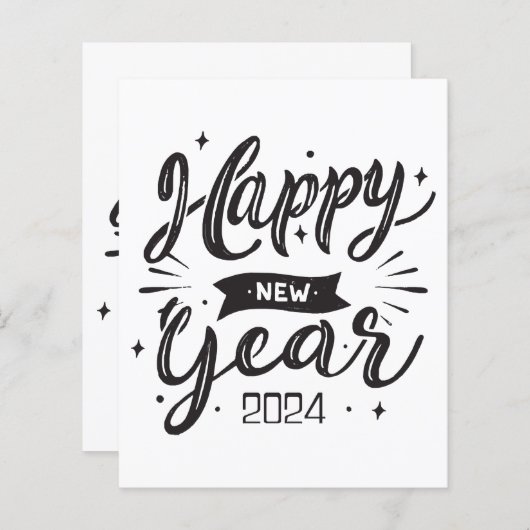 Neues Jahr 2024 (Vorne/Hinten)
