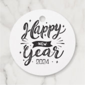 Neues Jahr 2024 Geschenkanhänger (Rückseite)