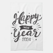 Neues Jahr 2024 Geschirrtuch (Vertikal)