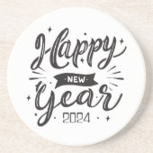 Neues Jahr 2024 Getränkeuntersetzer (Vorne)