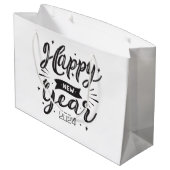 Neues Jahr 2024 Große Geschenktüte (Rückseite Schrägansicht)