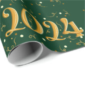 Neues Jahr 2024: Grünbuch zur Weihnachtsförderung Geschenkpapier (Rolleneckpunkt)