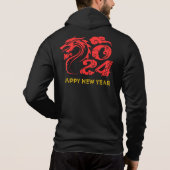 Neues Jahr 2024 Hoodie (Rückseite)