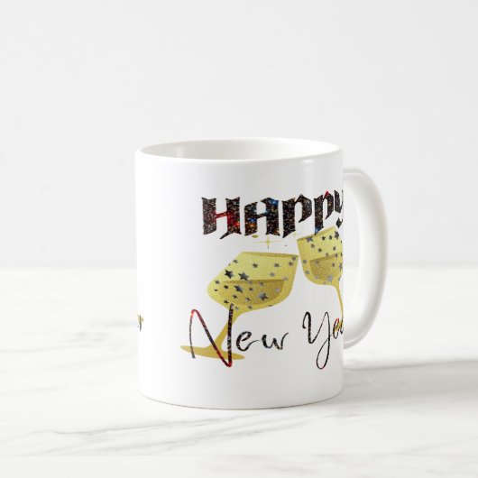Neues Jahr 2024 Kaffeetasse (VorderseiteRechts)