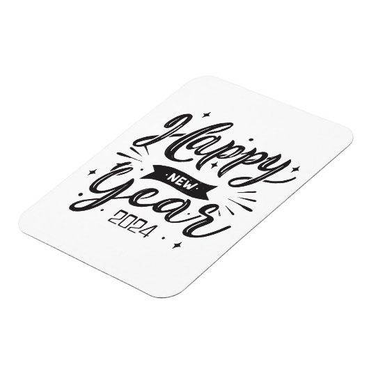 Neues Jahr 2024 Magnet (Linke Seite)