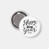 Neues Jahr 2024 Magnet (Vorderseite/Rückseite)