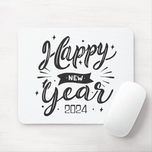 Neues Jahr 2024 Mousepad (Mit Mouse)
