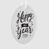 Neues Jahr 2024 Ornament (Vorderseite)