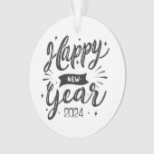 Neues Jahr 2024 Ornament (Vorderseite)