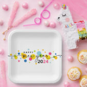 Neues Jahr 2024 Pappteller (Party)