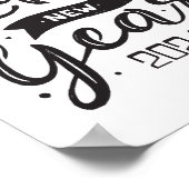 Neues Jahr 2024 Poster (Ecke)