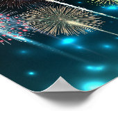 Neues Jahr 2024 Poster (Ecke)