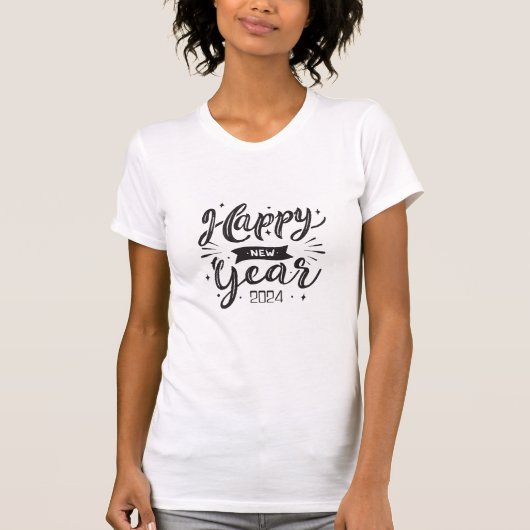 Neues Jahr 2024 T-Shirt (Vorderseite)