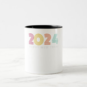Neues Jahr 2024 Zweifarbige Tasse
