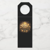 Neues Jahr 2025 Flaschenanhänger (Vorderseite)