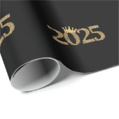 Neues Jahr 2025 Geschenkpapier (Rolleneckpunkt)