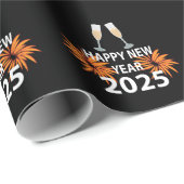 Neues Jahr 2025 - Glück im neuen Jahr Geschenkpapier (Rolleneckpunkt)