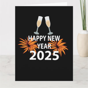 Neues Jahr 2025 - Glück im neuen Jahr Karte