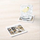 Neues Jahr 2025 Rechteckiger Pappuntersetzer (Vor Ort)