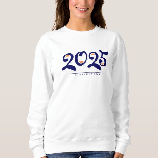 Neues Jahr 2025 Sweatshirt (Vorderseite)