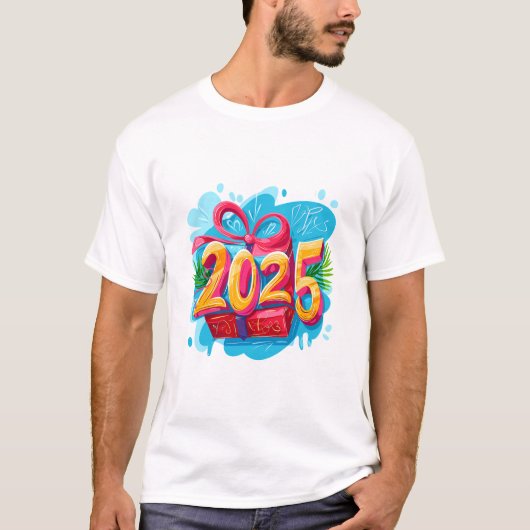 Neues Jahr 2025 T-Shirt (Vorderseite)