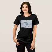 Neues Jahr 2025 T - Shirt-Design mit Disco-Ball-Th Tri-Blend Shirt (Vorderseite voll)