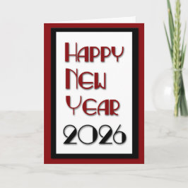 Neues Jahr 2026 Feiertagskarte