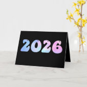 Neues Jahr 2026 Karte (Gelbe Blume)