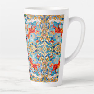 Neues Jahr 2026 Red Fiery Horse Weihnachtsmuster Milchtasse