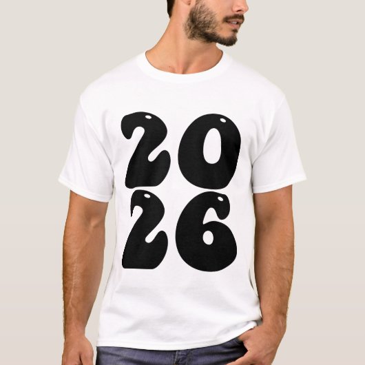 Neues Jahr 2026 T-Shirt (Vorderseite)