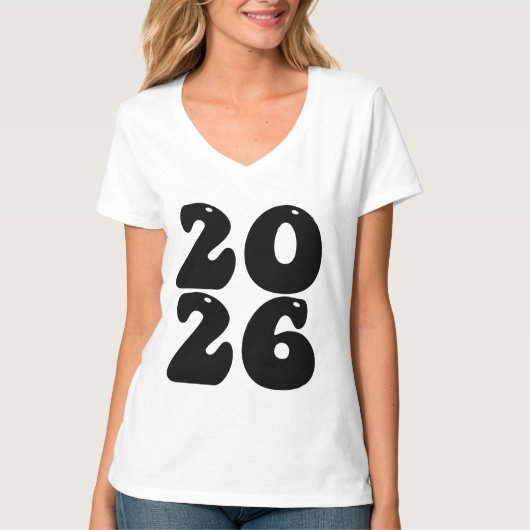 Neues Jahr 2026 T-Shirt (Vorderseite)
