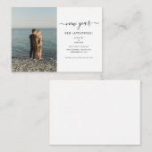 Neues Jahr Abenteuer Foto Save the Date Mitteilungskarte (Vorne/Hinten)