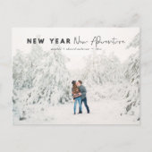 Neues Jahr Abenteuer Foto Urlaub Postkarte (Vorderseite)